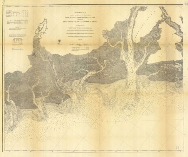 Chart of Port Royal Sound and the Savannah River Picture