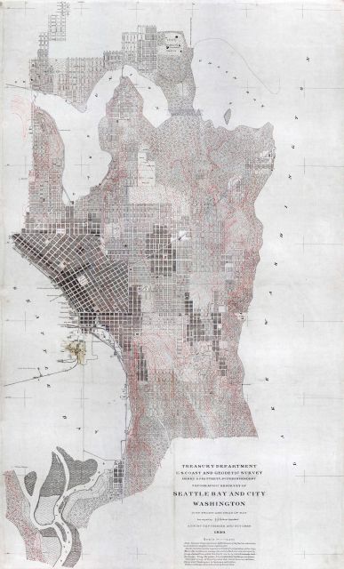 Detailed Coast and Geodetic Survey topographic sheet of Seattle Picture