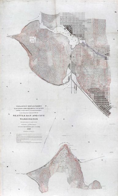 Detailed Coast and Geodetic Survey topographic sheet of Seattle Picture