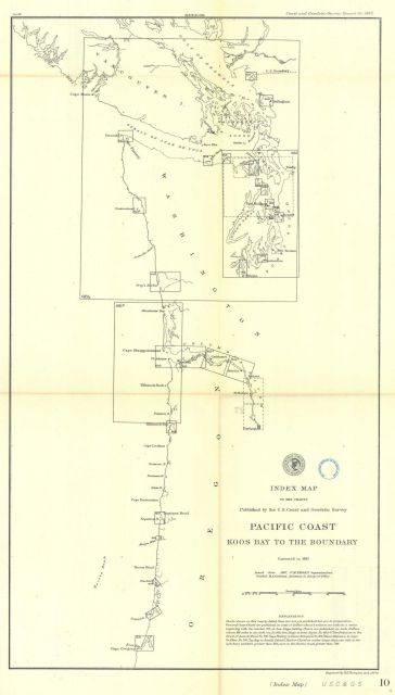Index Map to the Charts Published by the U.S Picture