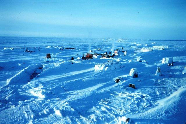 The Barter Island Camp starts taking shape after a few days of digging Picture