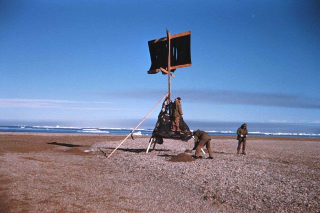 Building a hydrographic signal - used for near shore hydrographic work Picture