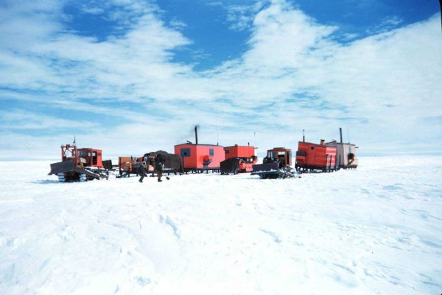Cat train on the move at noon on a clear day Picture