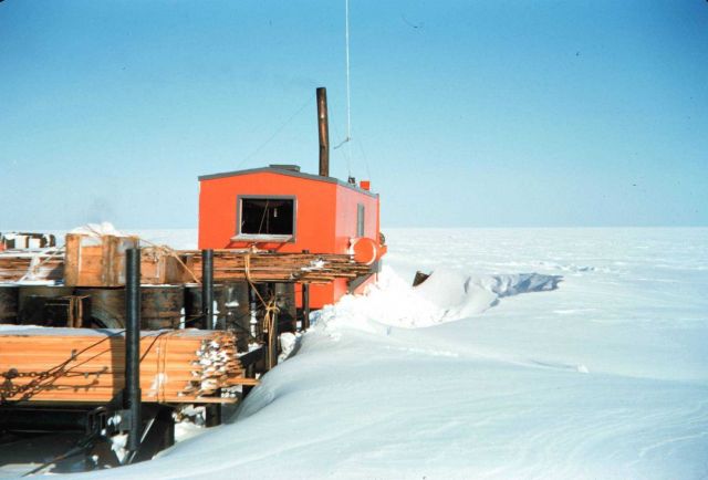 Cat train on the way to a triangulation station for observations Termed an 