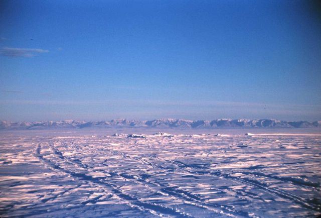 Brooks Range visible miles away over the flat Arctic plain Such views lend credence to the flat earth theory Just kidding! Picture