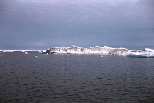 A large ice berg (by Beaufort Sea standards) - remains of a pressure ridge. Picture