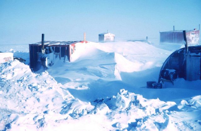 Drifting snow at the Oliktok Point Camp Picture
