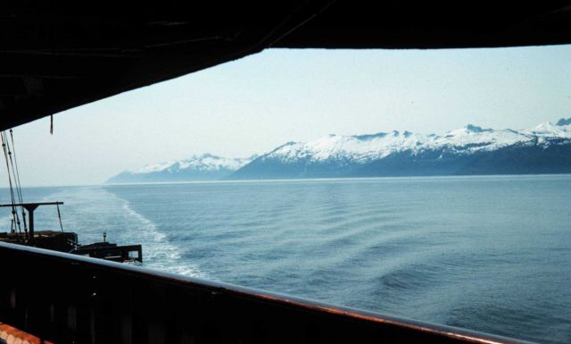 Clarence Strait shoreline from the bridgewing of the PATHFINDER Picture