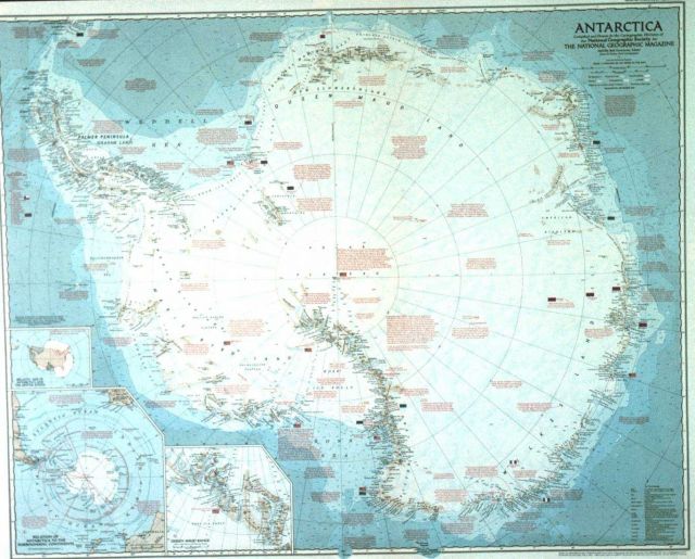 National Geographic Antarctica Map Picture