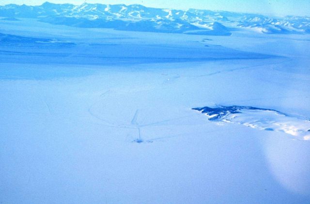 Williams Field, a 20,000 foot runway, scraped out of the ice and snow Picture