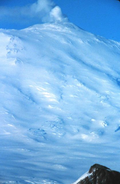 Mount Erebus blowing off a little steam Picture