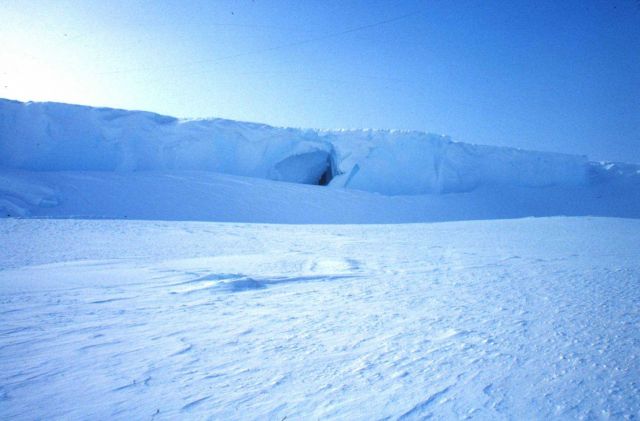 Entrance to an ice cave at Erebus Glacier tongue Picture