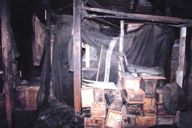 Supplies in interior of Scott's Hut Point Shelter Picture