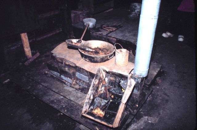 Cooking utensils in interior of Scott's Hut Point Shelter Picture