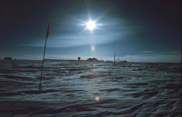 A distant view of South Pole Station Picture