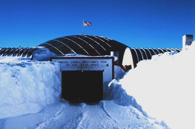 The entrance to South Pole Station Picture