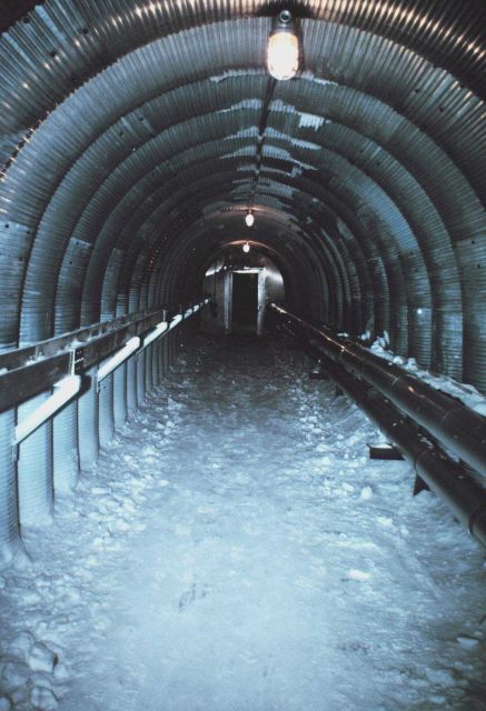 The outer tunnel at the entrance to South Pole Station Picture