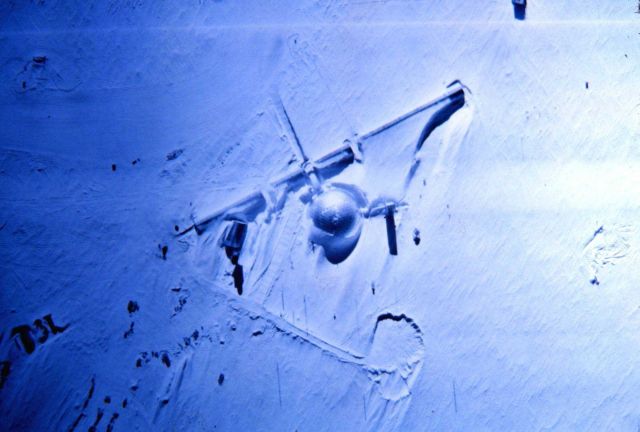 Aerial view of South Pole Station - Clean Air Facility visible in upper right Picture