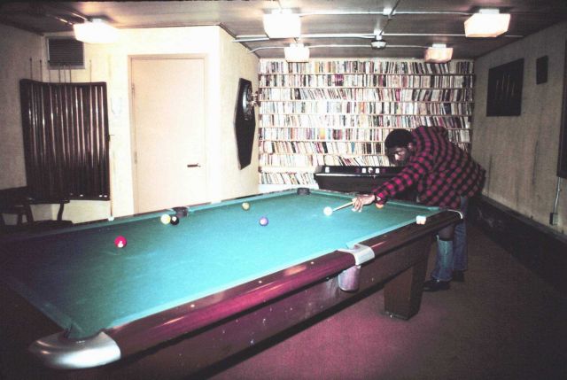 Billiards and light reading fare were among the recreational items at the Pole Picture