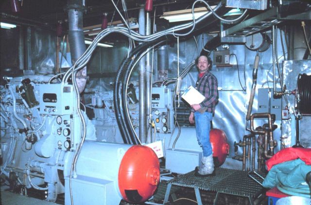 The bowels of South Pole Station - the heating and power plant Picture