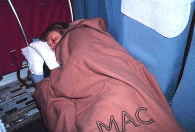 Noah White, the Antarctic radio operator, takes a well-deserved rest Picture