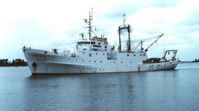 A pierside view of the ALBATROSS IV at Woods Hole Picture