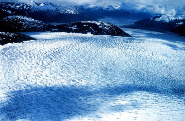 Aerial view on the way to Taku Glacier Lodge Picture