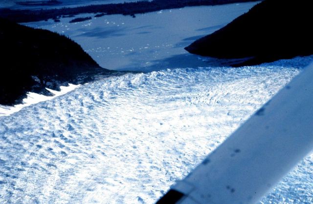 Aerial view on the way to Taku Glacier Lodge Picture