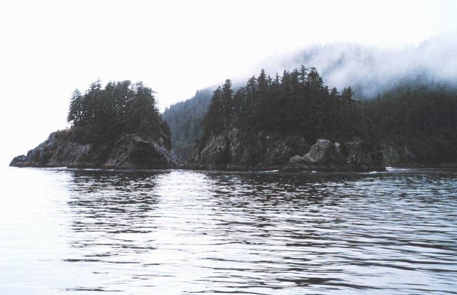 Rugged Alaskan shoreline. Picture