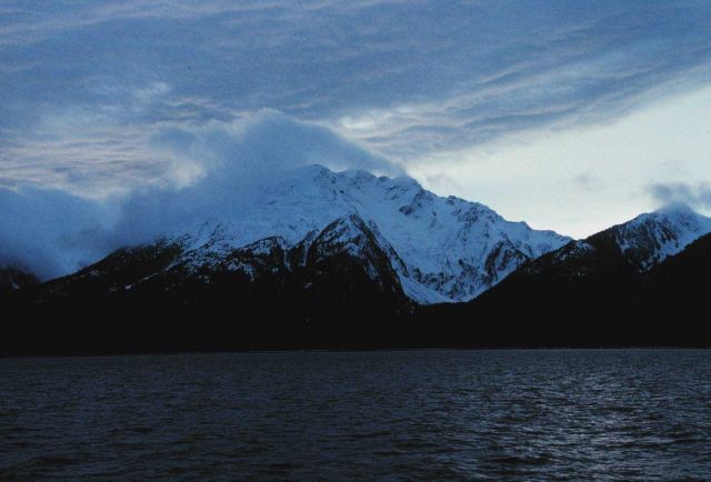 Chatham Strait in winter. Picture