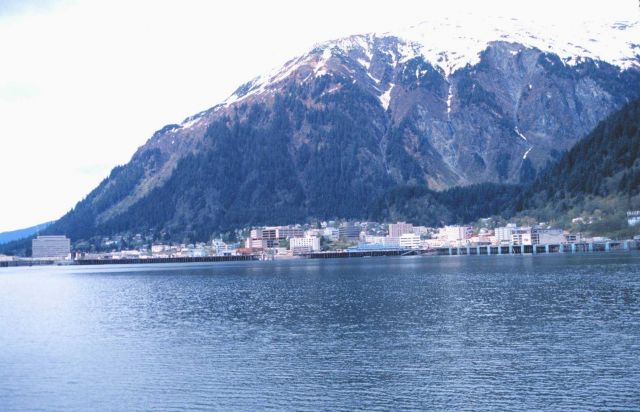 Approaching Juneau from the south in Gastineau Channel Picture