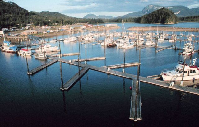The inner harbor of Hoonah Picture