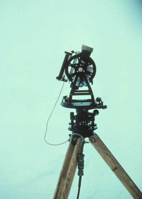 Transit magnetometer used to measure magnetic declination and dip Picture