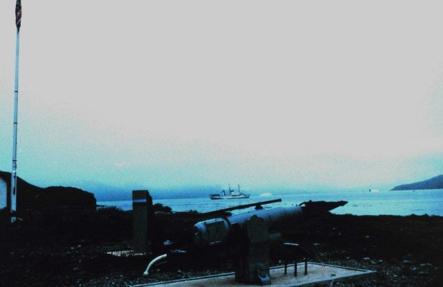 NOAA Ship SURVEYOR as seen from memorial to whaling industry Picture