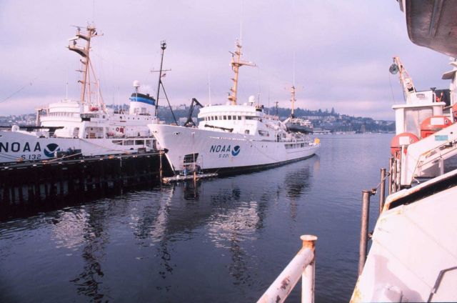 NOAA Ship RAINIER tied up at the Pacific Marine Center Picture