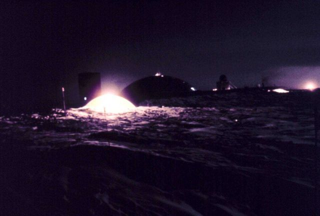 Night view of South Pole Station Picture