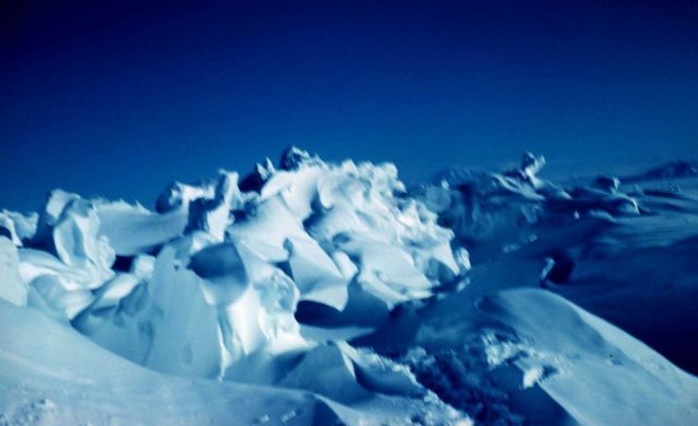 A pressure ridge on the sea ice at McMurdo Sound Picture