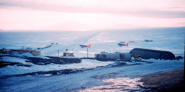 The landing field at McMurdo Station. Picture
