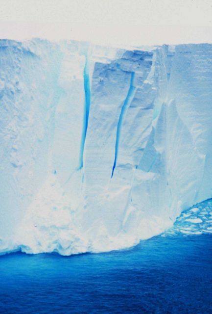 The seaward edge of the floating Ross Ice Shelf Picture