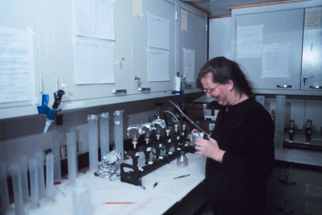 Laboratory analysis on the National Science Foundation, Research Ice Breaker, NATHANIEL B Picture
