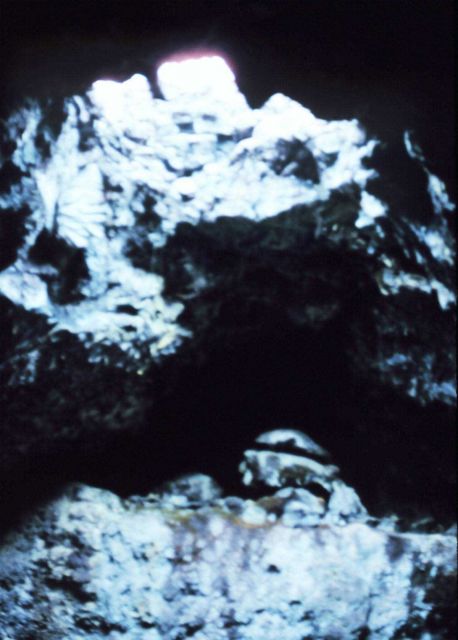Inside a lava tube. Picture
