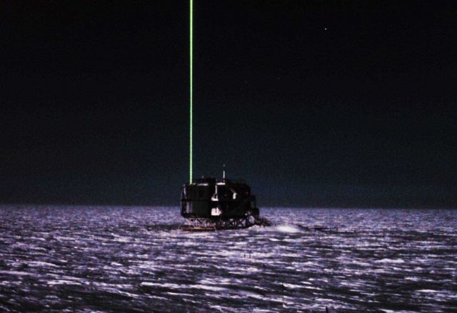 LIDAR measurement emanating from Atmospheric Research Observatory (ARO) Building Picture