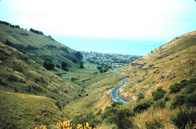 Looking down on Christchurch from the surrounding hills. Picture