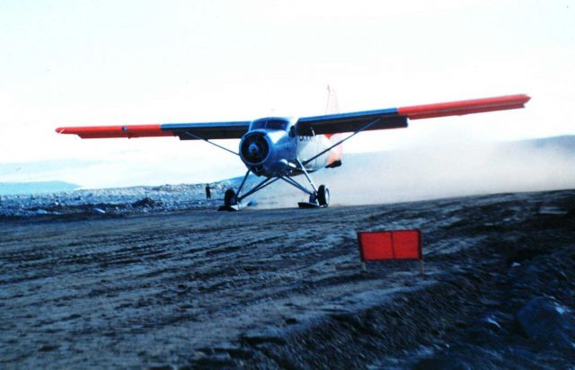 The first ground landing at Marble Point air strip and in Antartica Picture