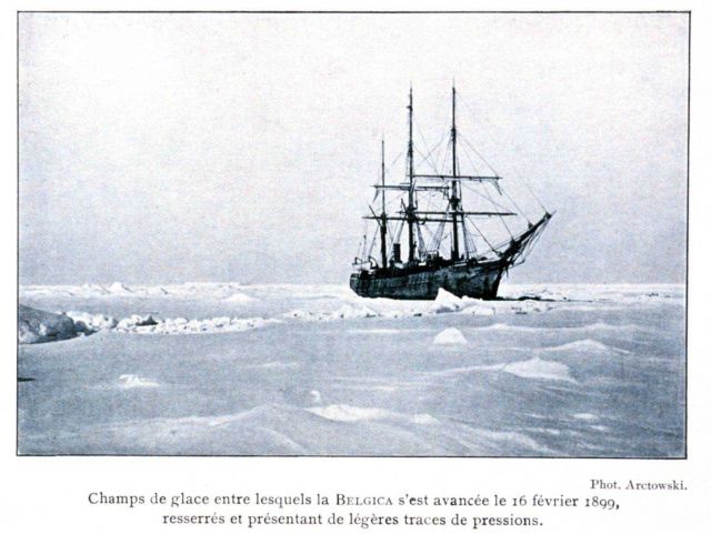 LA BELGICA frozen in the ice on February 16, 1899 Picture