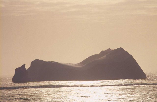 Shapely iceberg. Picture