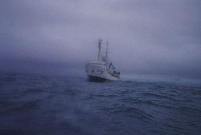 SURVEYOR underway from Seal Island. Picture