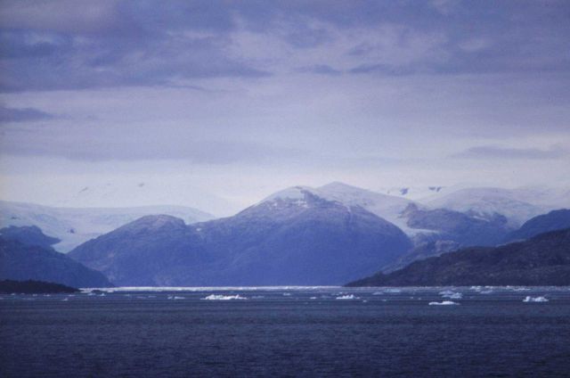 Ice in the inside passage. Picture