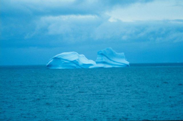 Contoured iceberg (out of focus) Picture
