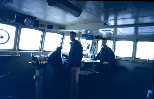 LT(JG)Phil Hall and LT(JG) Sym Colovos on watch Picture